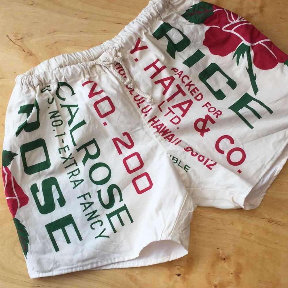 Hawaiian Rice Sac shorts! Like New!